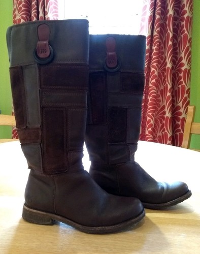 en Uni et cuir foncé Royaume daim femmes 4 taille Timberland W marron pour Bottes Hiver 6 CTW1Aqt