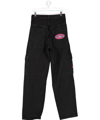 Jeans Wake negros estilo años 90 de gran tamaño Reino Unido XS/S - Imagen 2 de 3
