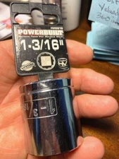 1/2" Drive  1-3/16" STANDARD SOCKET 12 POINT-NEW-POWERBUILT