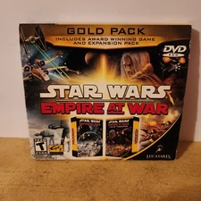 Star Wars: Empire at War -- Gold Pack Jewel Case (PC, 2010) COMPLETE
