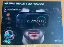 Utopia 360 Virtual Reality 3D Headset unopened box max phone height 6.3'' 