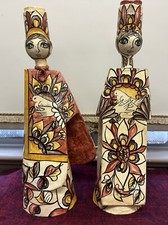 Vintage Paper Mache Candle Holders Abelardo Ruiz Signed