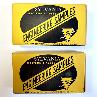   Rare NOS 1957 SYLVANIA 6U8 ENGINEERING SAMPLES VACUUM TUBES - TV-7D/U Tested