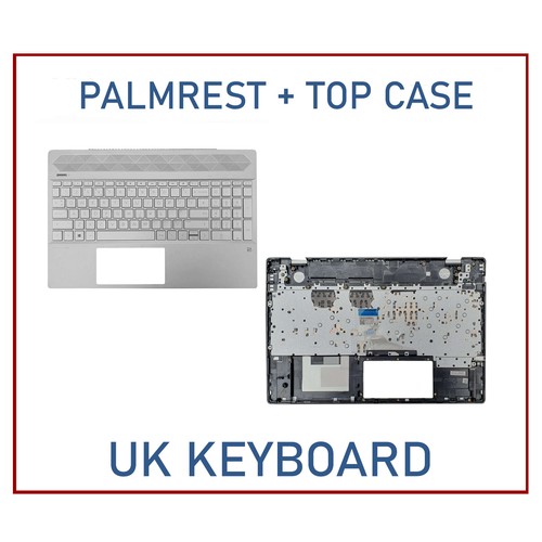 POUR HP PAVILION Í15-CS0975ND REMPLACEMENT DE L'ORDINATEUR PORTABLE ARGENT AVEC CLAVIER UK - Photo 4/4