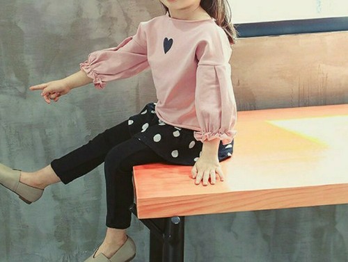 Completo Bimba 4/5 Anni 2 pezzi gonna con leggings e maglia con manica a  sbuffo. | eBay