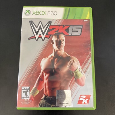 WWE 2K15 (Microsoft Xbox 360, 2014) Complete With Manual Tested  John Sena  