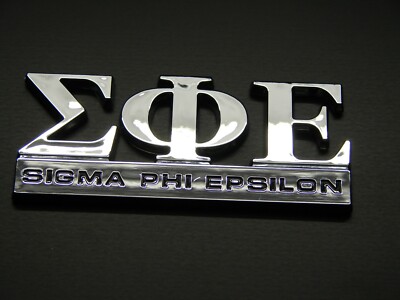 SIGMA PHI EPSILON CAR EMBLEM STICKER LOGO DECAL Fraternity & Sorority EMBLEMS