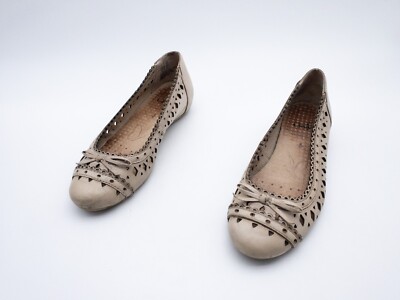 CAPRICE Damen Ballerina Halbschuh Slipper Loafer beige Gr 37 EU Art 24462-56