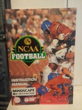 NCAA Football SNES Super Nintendo Game Original MINDSCAPE Instruction Booklet
