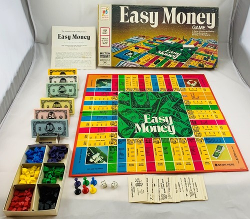 1974 Easy Money Game by Milton Bradley Complete in Good Condition FREE SHIPPING