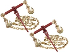 3/8 Tow Chain Ratchet Binder eXtreme (2) and 3/8" x 12' G70 Transport Chains (2)