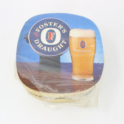 Vintage 90er Pack 48 Fosters Lager Bar Tropfmatten Man Cav Pub Breweriana Untersetzer 