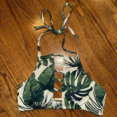 The Bikini Lab Swim Top Palm Tree Pattern Size Adult Small