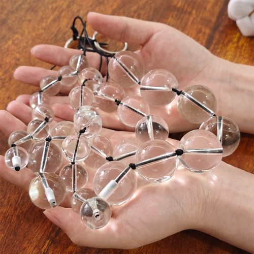 Glass Dildo Beads Anal Butt Plug G-Spot Clit Stimulate Prostate Massager Sex Toy - Picture 3 of 61