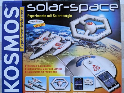 KOSMOS Solar Space EXPERIMENTIERKASTEN Rare German Solar Energy Game kit Toy