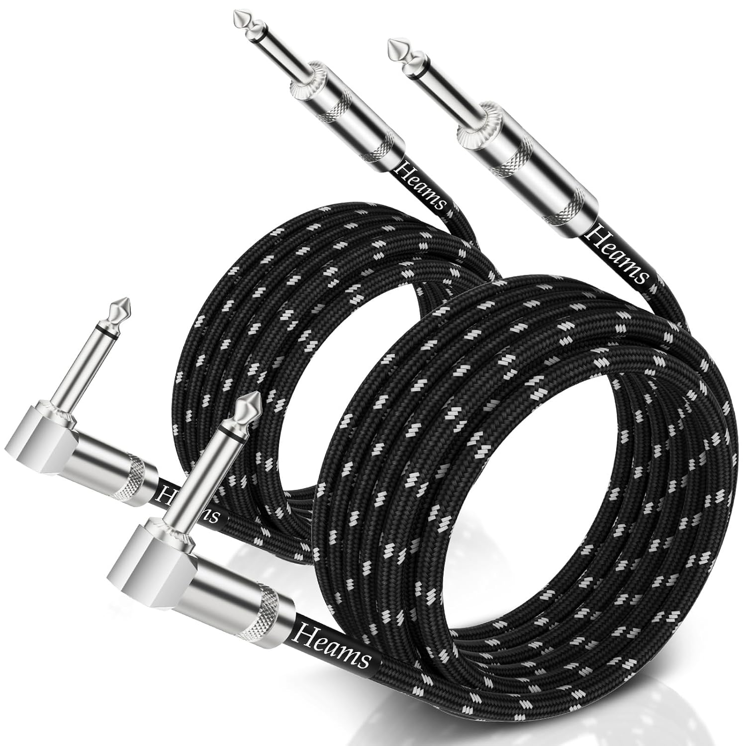 2 Pack 10FT Premium Guitar Cable 1/4
