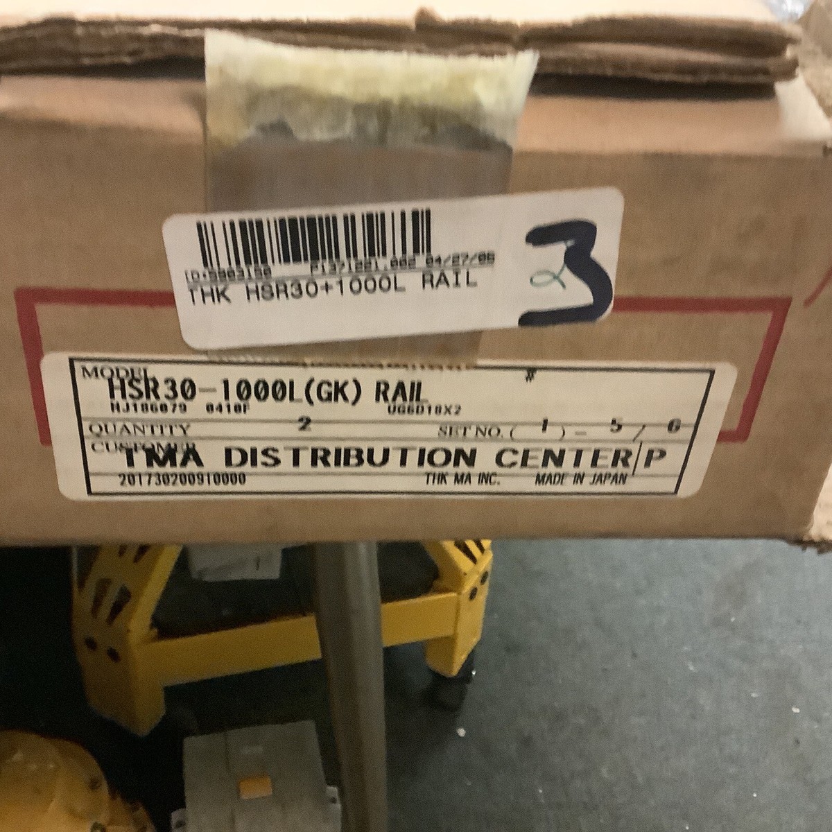 THK HRS30-1000L Linear Guide Rail 30mm Rail Width An 1000mm Length