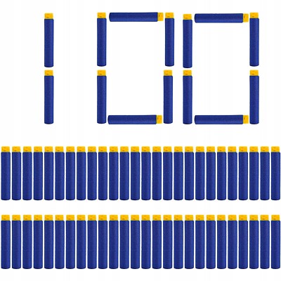 100 Schaumstoffpfeile für Nerf   Kompatibel, 7,2 cm Standardgröße, Netzkopf