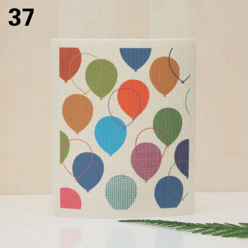 Reusable Printed Absorbent Dishcloth Dishwashing Scouring Pad Kitchen Accessory - Picture 47 of 50
