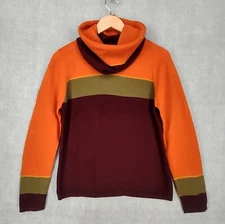 Saks Fifth Avenue Folio Sweater Womens Large Multicolor 100% Wool Pullover