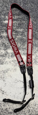 Vintage Sigma red Camera Strap 1" Wide Woven Neck Strap collectors OEM