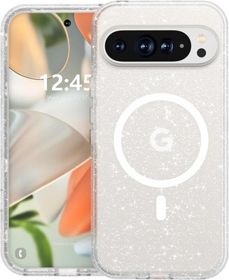 Google Pixel 9/9 Pro Case, Magnetic Matte Shockproof Cover, Translucent Full Bod