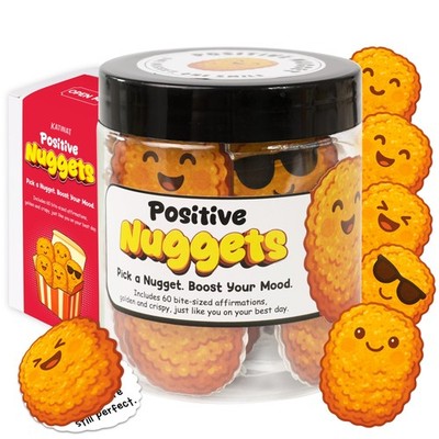 Emotional Support Chicken Nuggets Jar, 60 Positive Affirmation