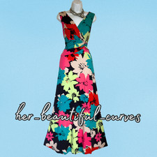 PHASE EIGHT FLORAL PRINT WEDDING OCCASION JERSEY PARTY DRESS SIZE 16