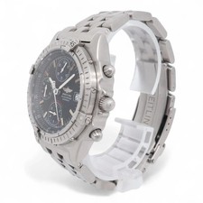 Breitling Chronomat 40mm Steel Automatic Black Dial Watch a13050 2
