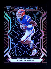 2020 Panini Obsidian Rookies Electric Etch Red #d /10 Freddie Swain Rookie RC