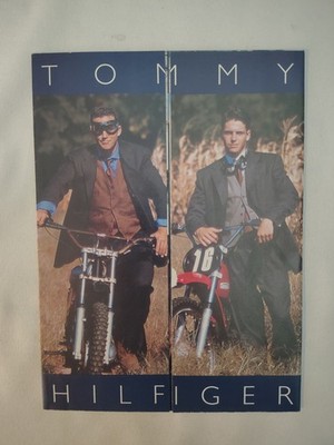 Tommy Hilfiger Fall 1994 Mailer Foldout Lookbook Vintage 90s Menswear Flag Logo