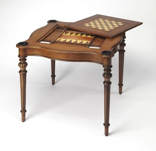 Butler Specialty Eastwick Antique Cherry Game Table - Picture 5 of 7