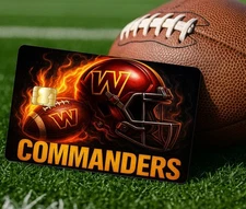 Washington Commanders Credit Debit Card Skin Decal NFL Football Vinyl Sticker