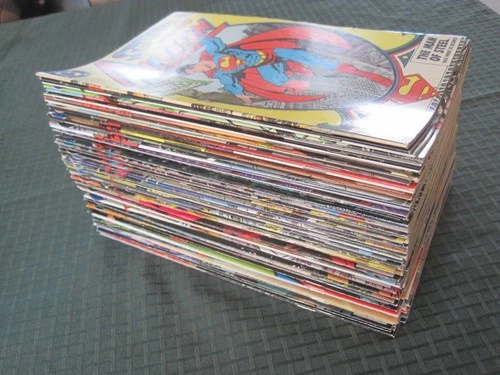 Vintage lot of 80 Action Comics #643 - 755 (1989 - 1999) VF/NM Superman