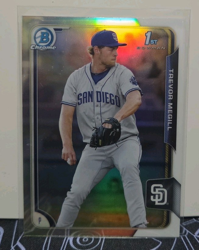 2015 Bowman Draft #62 Trevor Megill Chrome Refractor Brewers