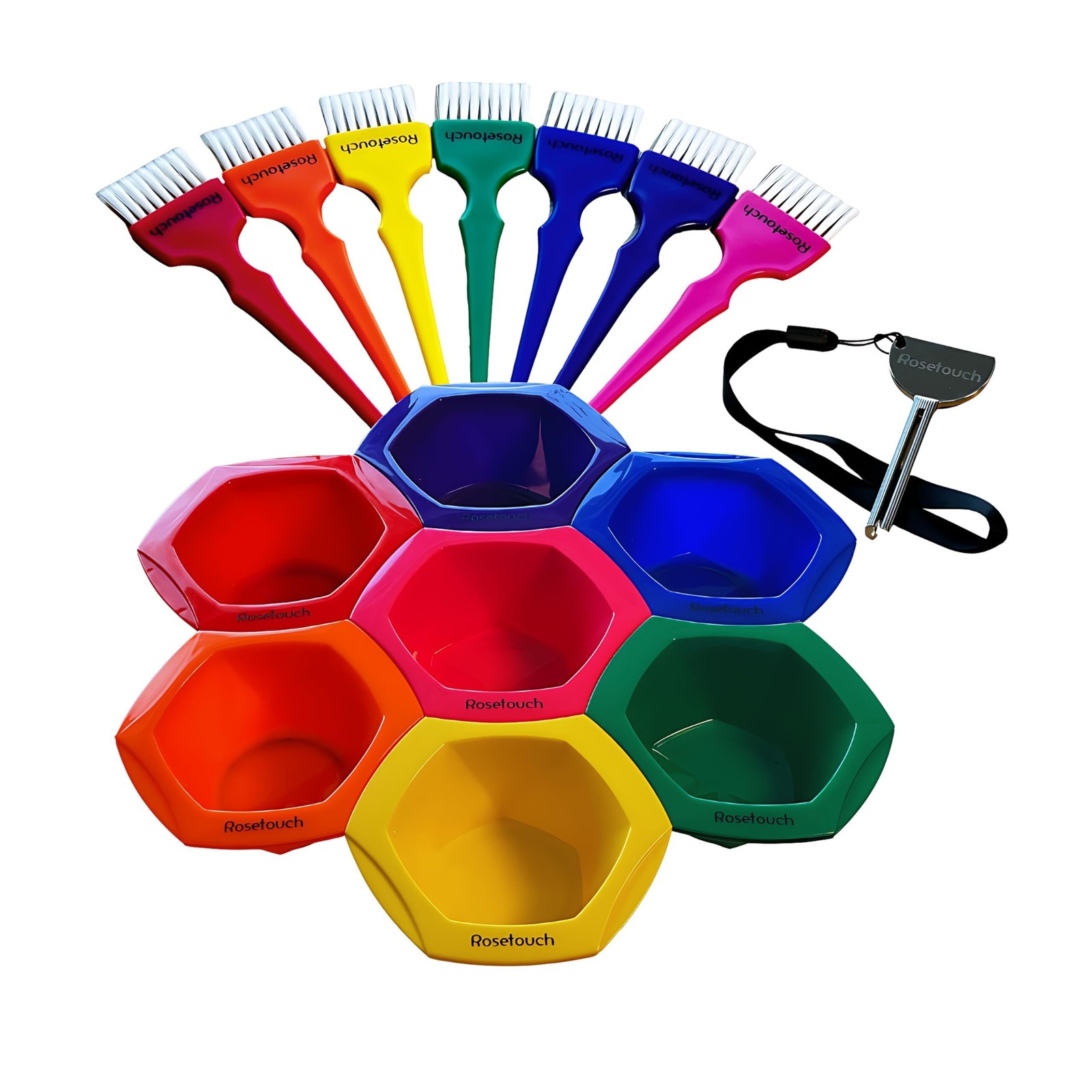 Ing Brush And Tint Bowl Set, 7 Rainbow App...