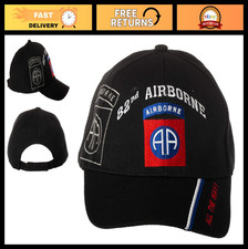 Embroidered Adjustable Baseball Cap - US Army 82nd Airborne Division Gear, Milit