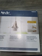 Style Selections #0404279 Recessed Light To Pendant Fitter Conversion Kit