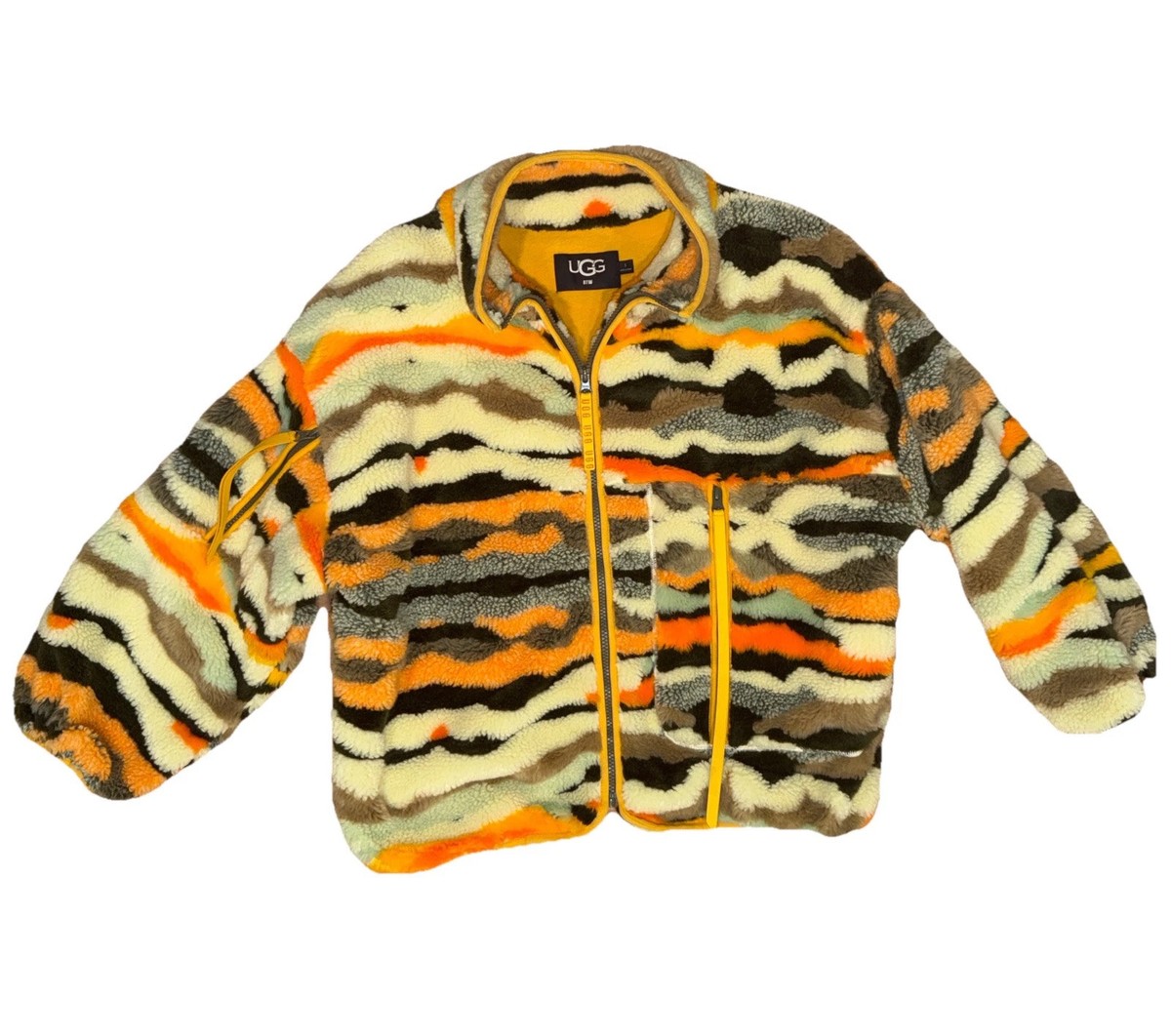 UGG RTW Desert Colors Marlene Cali Collage Faux Fur Sherpa Jacket