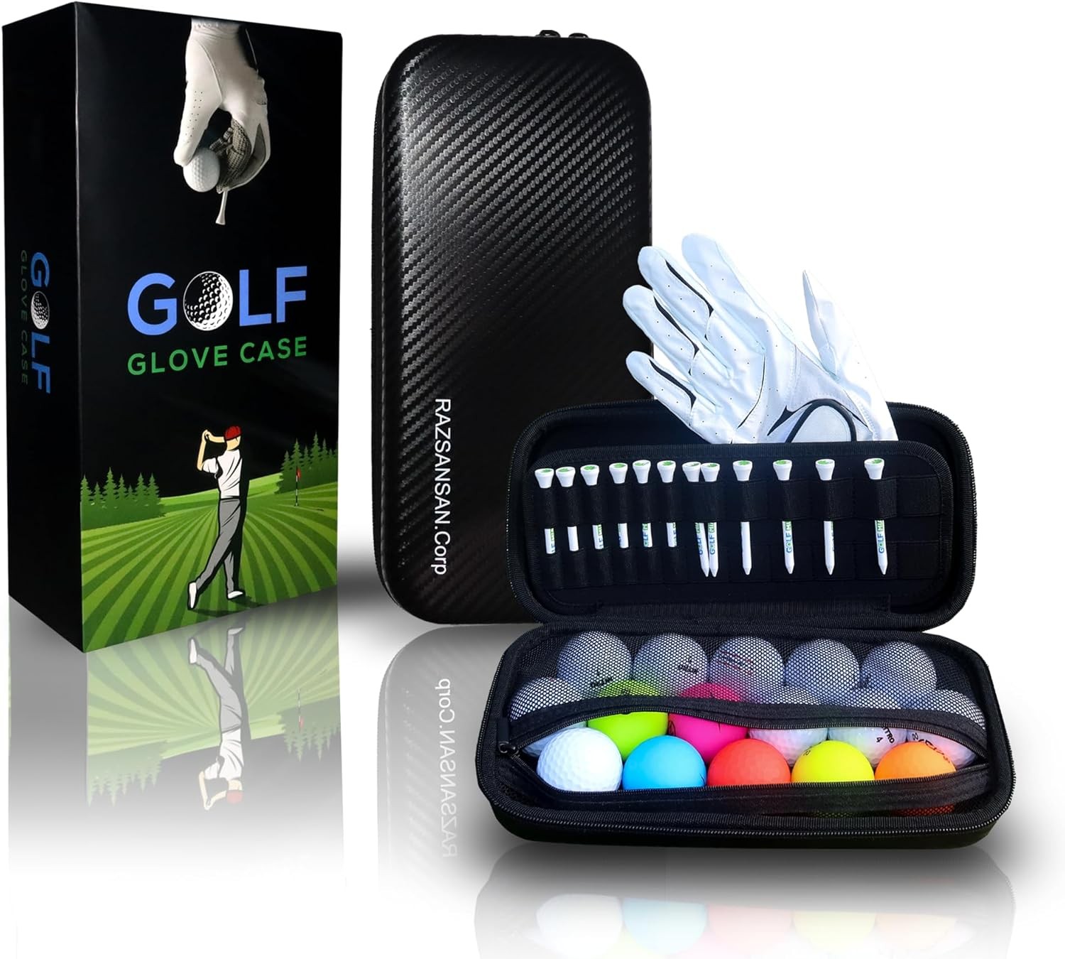 Glove Holder Case Golf Glove Caddy Golf Bag Accessories For 