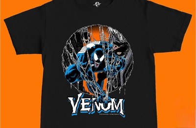 VENOM Lethal Protector Tee Shirt spider-man whitegold industries vintage black M