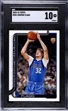 2025-26 topps cooper flagg rookie #201 SGC 10 Gem Mint Dallas Mavericks Hot RC