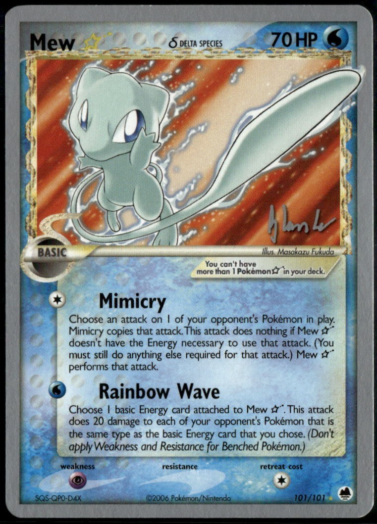 Mew Gold Star 101/101 World Championship Deck LP Pokemon Card | eBay