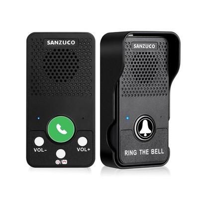 SANZUCO Doorbells, Hands Free Wireless Doorbell Intercom Upgrade, Waterproof ...