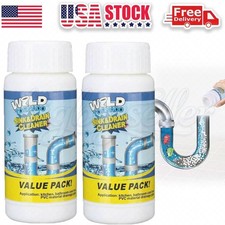 2x Wild Tornado Powerful Sink Drain Cleaner High Efficiency Clog Remover Clean