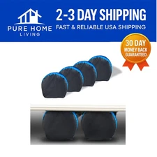 Heavy Duty Tire Covers - 4 Pack, UV & Waterproof Protection for SUVs & Trailers