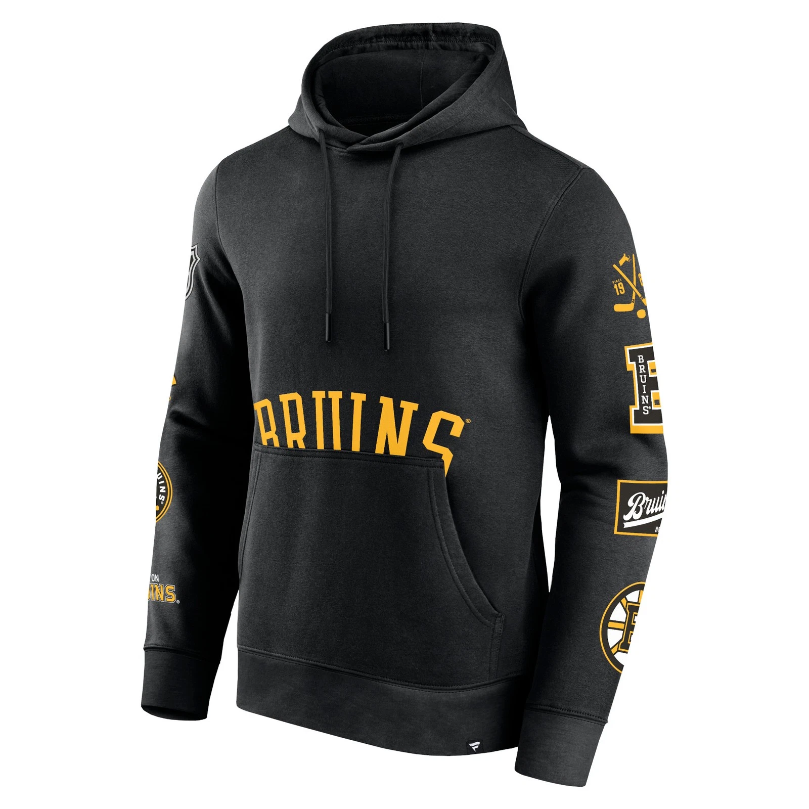 Men's Boston Bruins 3D Fanatics Pullover Hoodie