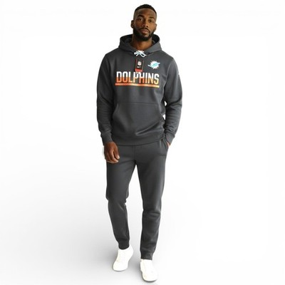 Nike Miami Dolphins 2 Piece Fleece Top Bottom Set Men's Size XL Outfit NWT