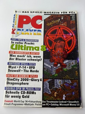 PC Player Computerspiele Magazin 5/94 Ultima 8 Myst Sim City Dragonsphere