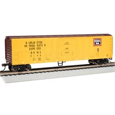 Bachmann Industries HO 50' Steel Reefer BURLINGTON #5149 BAC17912 HO Rolling